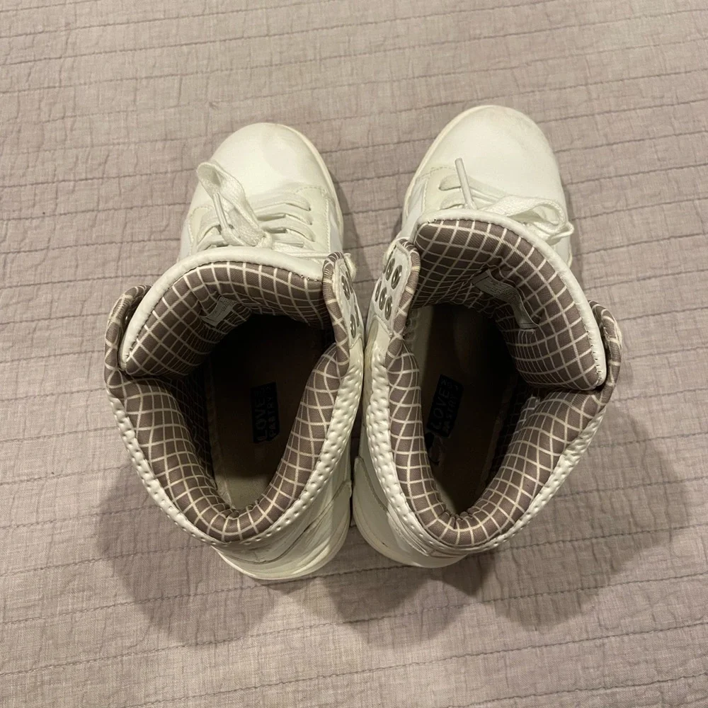 Pastry White High-Top Sneakers | Size 8 | Streetwear Athleisure